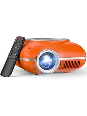 Portable Mini Projector - 1080P HD, Bluetooth, Compact & Lightweight for Home